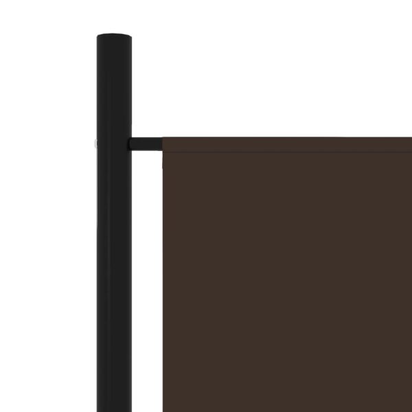 Aplusliving-6-Panel Room Divider Brown 300x180 cm