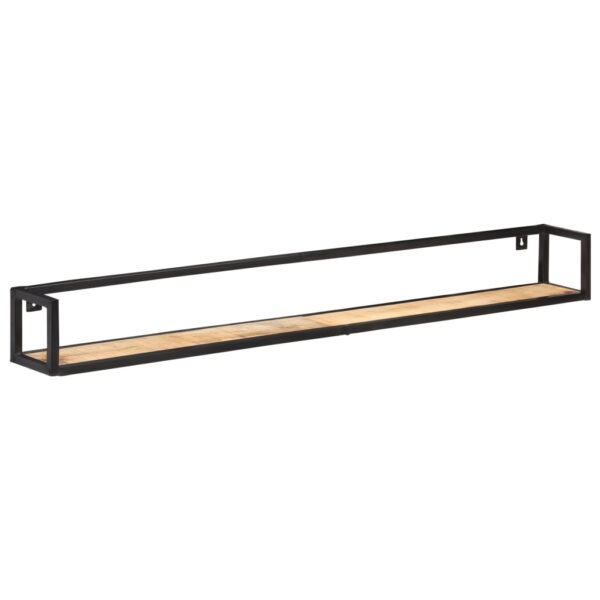 Aplusliving-Wall Shelves 2 pcs 160 cm Rough Mango Wood