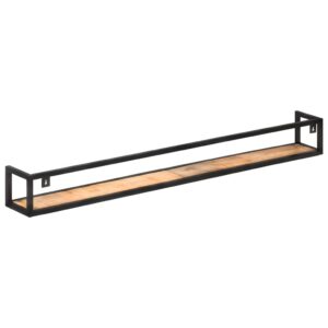Aplusliving-Wall Shelves 2 pcs 160 cm Rough Mango Wood