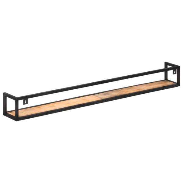 Aplusliving-Wall Shelves 2 pcs 160 cm Rough Mango Wood