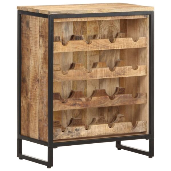 Aplusliving-Wine Cabinet 62x33x78.5 cm Rough Mango Wood