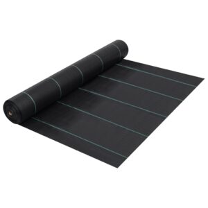 Aplusliving-Weed & Root Control Mat Black 2x50 m PP