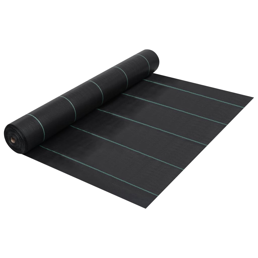 Aplusliving-Weed & Root Control Mat Black 2x50 m PP