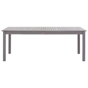 Aplusliving-Garden Table Grey Wash 200x90x74 cm Solid Acacia Wood