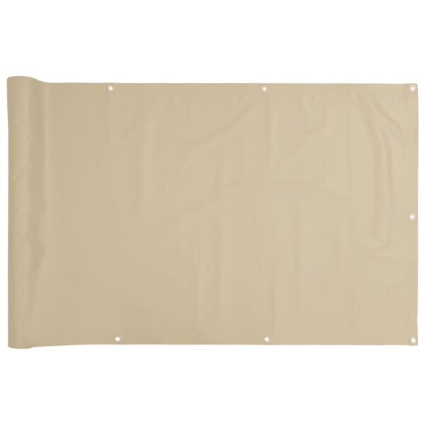Aplusliving-Balcony Screen Beige 120x300 cm Oxford Fabric