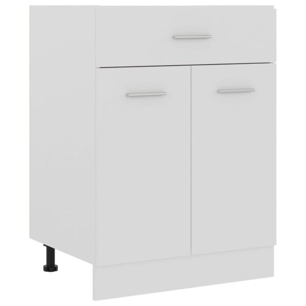 Aplusliving-Drawer Bottom Cabinet Lyon White 60x46x81.5 cm Engineered Wood