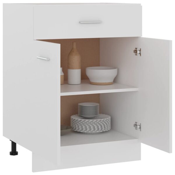 Aplusliving-Drawer Bottom Cabinet Lyon White 60x46x81.5 cm Engineered Wood