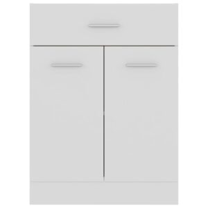Aplusliving-Drawer Bottom Cabinet Lyon White 60x46x81.5 cm Engineered Wood