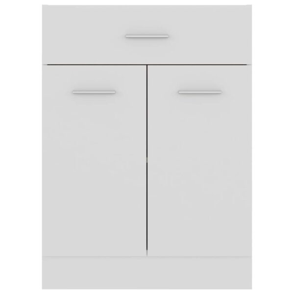Aplusliving-Drawer Bottom Cabinet Lyon White 60x46x81.5 cm Engineered Wood