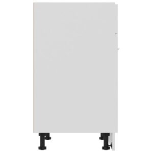 Aplusliving-Drawer Bottom Cabinet Lyon White 60x46x81.5 cm Engineered Wood
