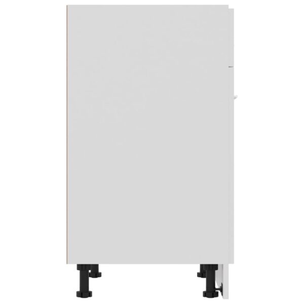 Aplusliving-Drawer Bottom Cabinet Lyon White 60x46x81.5 cm Engineered Wood