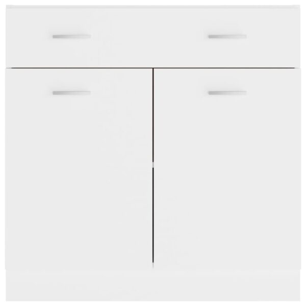 Aplusliving-Drawer Bottom Cabinet Lyon White 80x46x81.5 cm Engineered Wood