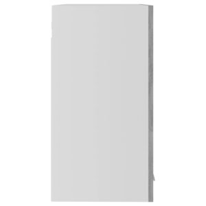 Aplusliving-Hanging Glass Cabinet Lyon Concrete Grey  60x31x60 cm Engineered Wood
