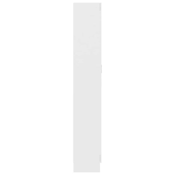 Aplusliving-Book Cabinet White 82.5x30.5x185.5 cm Engineered Wood