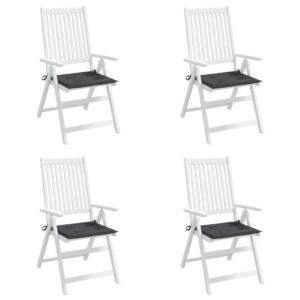 Aplusliving-Garden Chair Cushions 4 pcs Anthracite 50x50x4 cm Oxford Fabric