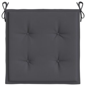 Aplusliving-Garden Chair Cushions 4 pcs Anthracite 50x50x4 cm Oxford Fabric