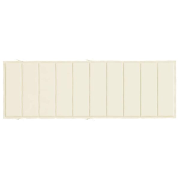 Aplusliving-Sun Lounger Cushion Cream 186x58x4cm Oxford Fabric