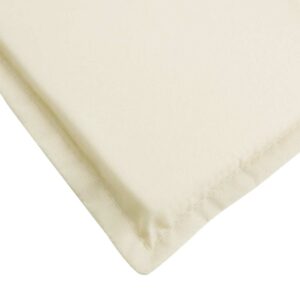 Aplusliving-Sun Lounger Cushion Cream 186x58x4cm Oxford Fabric