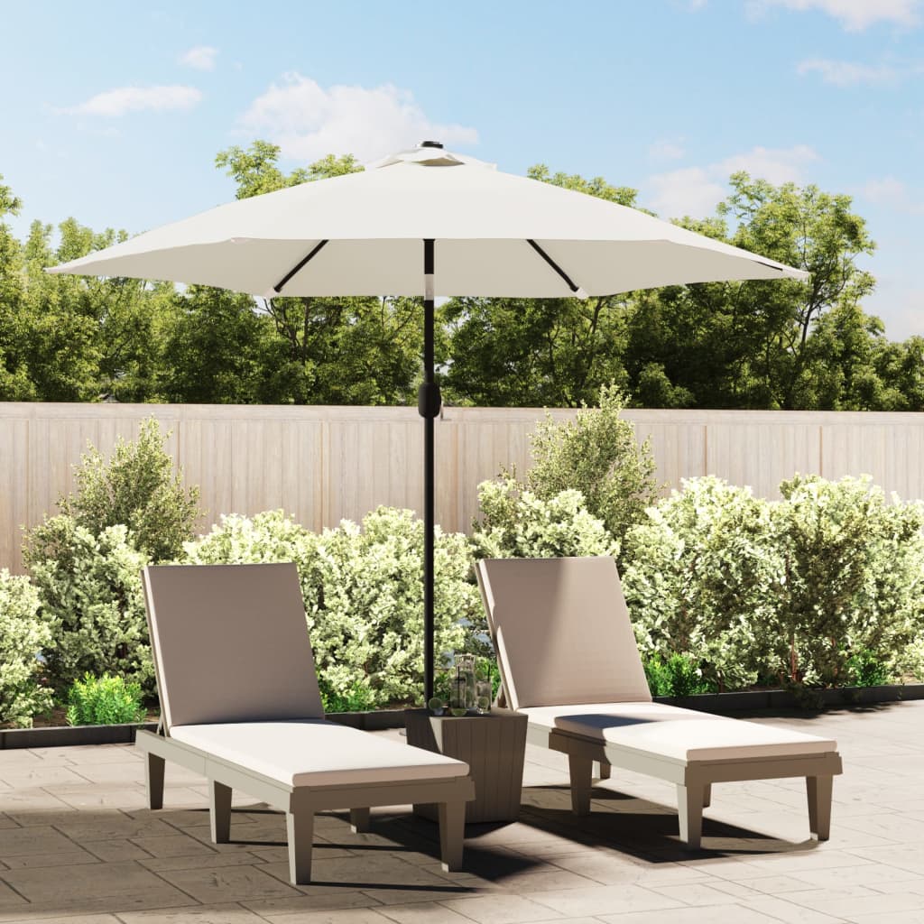 Aplusliving-Replacement Fabric for Outdoor Parasol Sand White 300 cm
