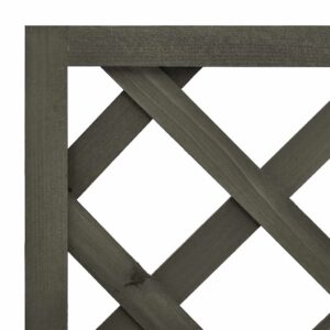 Aplusliving-Garden Trellis Planter Grey 50x25x90 cm Solid Firwood