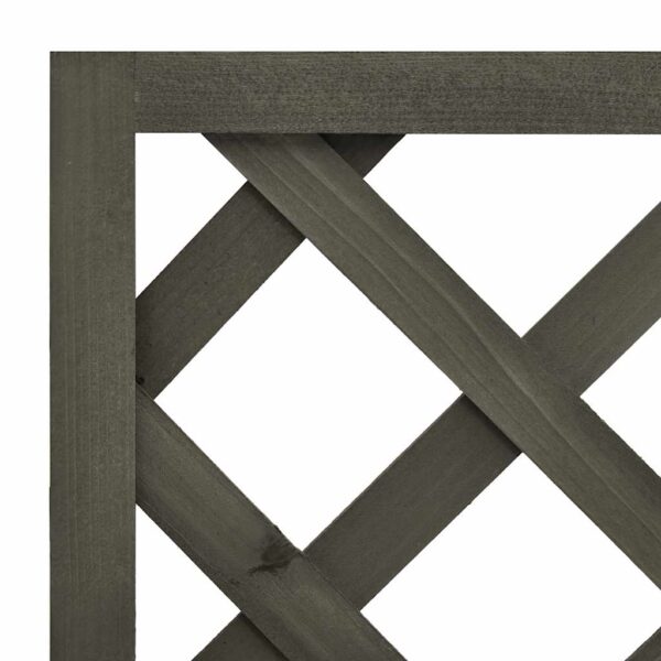 Aplusliving-Garden Trellis Planter Grey 50x25x90 cm Solid Firwood