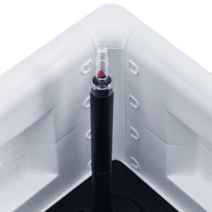 Aplusliving-Garden Raised Bed with Self Watering System White 100x43x33 cm