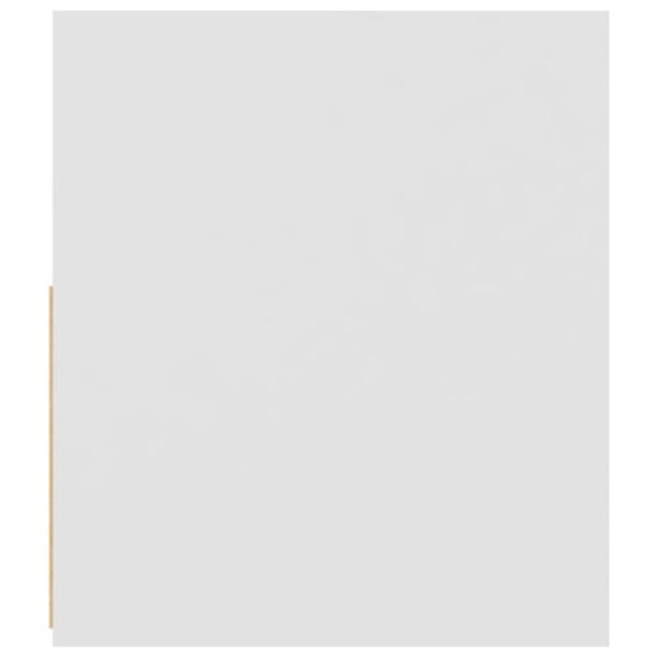 Aplusliving-TV Cabinet with LED Lights White 120x35x40 cm