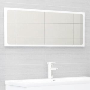 Aplusliving-2 Piece Bathroom Furniture Set White Engineered Wood