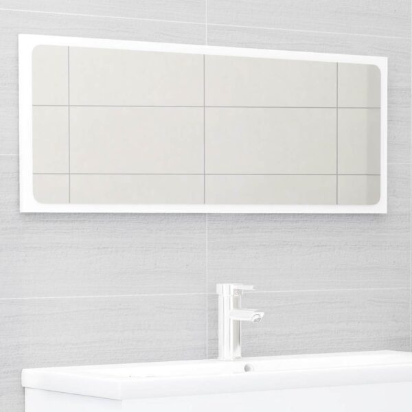 Aplusliving-2 Piece Bathroom Furniture Set White Engineered Wood