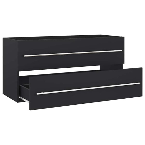 Aplusliving-2 Piece Bathroom Furniture Set Grey Engineered Wood