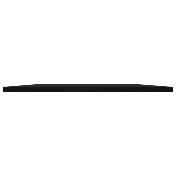 Aplusliving-Bookshelf Boards 4 pcs Black 80x20x1.5 cm Engineered Wood