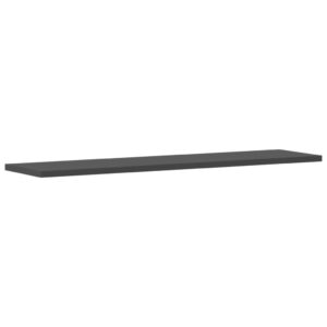 Aplusliving-Bookshelf Boards 4 pcs Grey 80x20x1.5 cm Engineered Wood