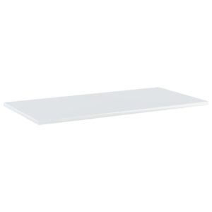 Aplusliving-Bookshelf Boards 4 pcs High Gloss White 80x40x1.5 cm Engineered Wood