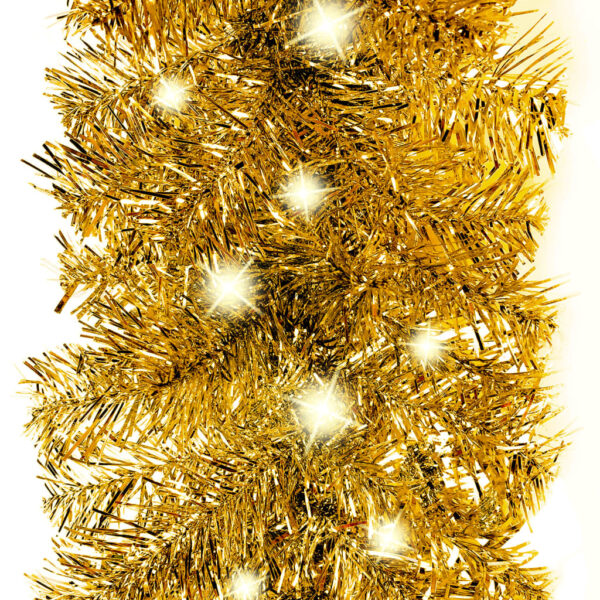 Aplusliving-Christmas Garland with LED Lights 20 m Gold