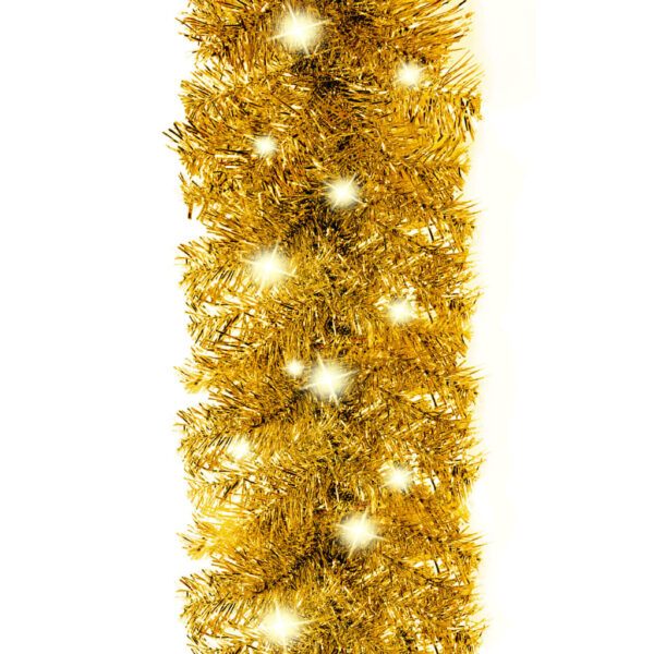 Aplusliving-Christmas Garland with LED Lights 20 m Gold