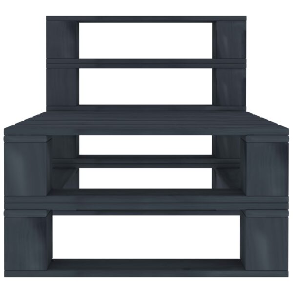 Aplusliving-6 Piece Garden Pallet Lounge Set Wood Grey