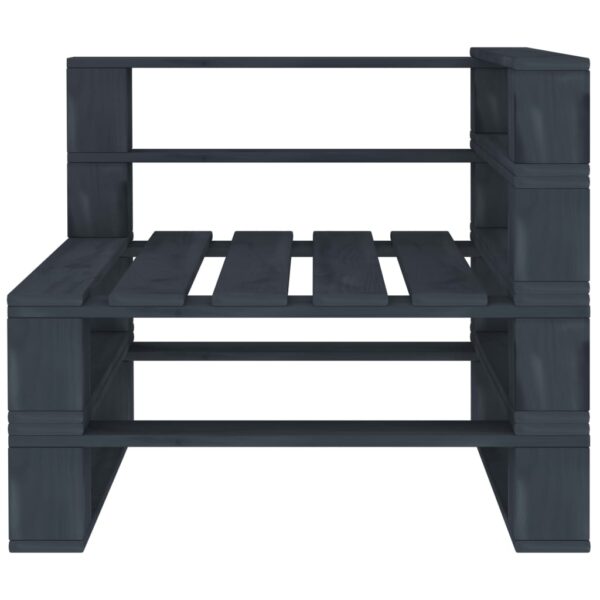 Aplusliving-6 Piece Garden Pallet Lounge Set Wood Grey