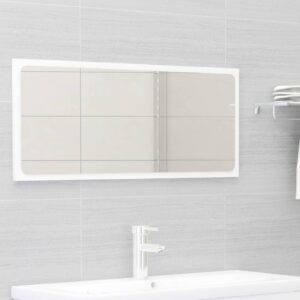 Aplusliving-Bathroom Furniture Set White Engineered Wood