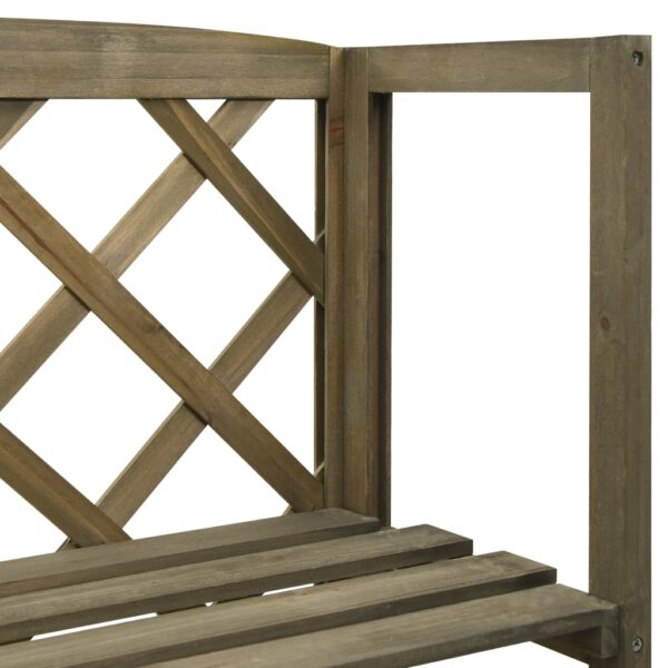 Aplusliving-Trellis with Shelves Grey 55x30x140 cm Solid Fir Wood
