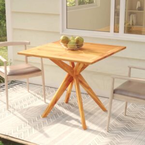 Aplusliving-Garden Table 85x85x75 cm Solid Wood Acacia