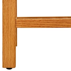 Aplusliving-Shoe Rack with 4 Shelves 100x27x80 cm Solid Oak Wood