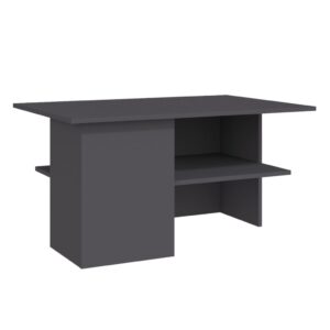 Aplusliving-Coffee Table Grey 90x60x46.5 cm Engineered Wood