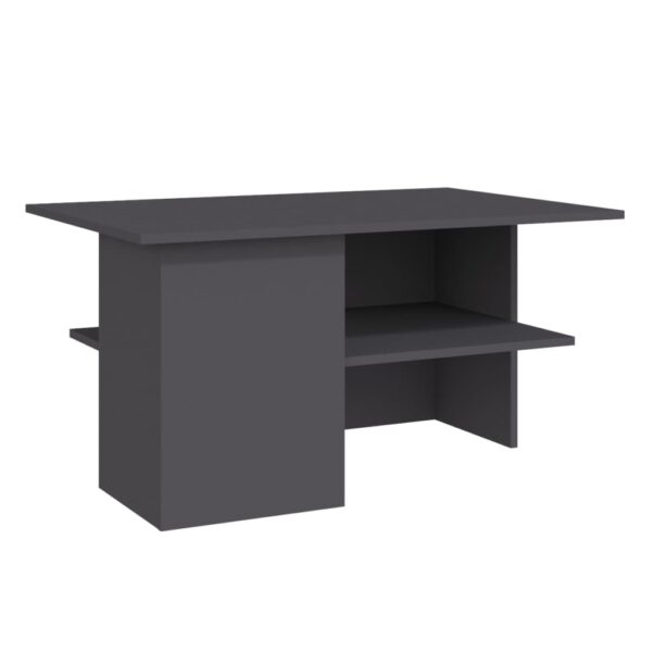 Aplusliving-Coffee Table Grey 90x60x46.5 cm Engineered Wood