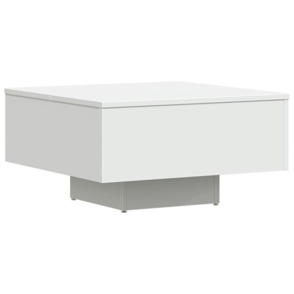 Aplusliving-Coffee Table White 60x60x31.5 cm Engineered Wood