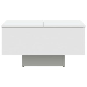 Aplusliving-Coffee Table White 60x60x31.5 cm Engineered Wood