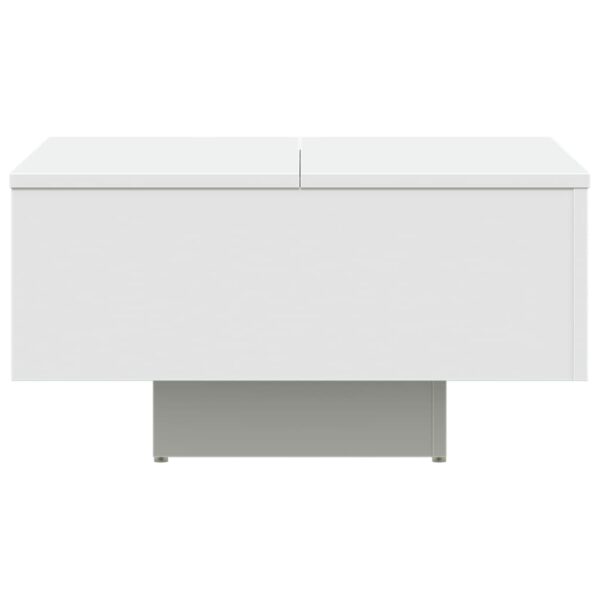 Aplusliving-Coffee Table White 60x60x31.5 cm Engineered Wood