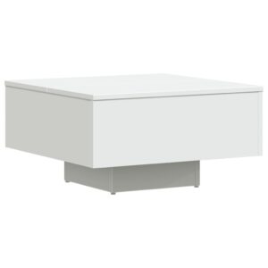 Aplusliving-Coffee Table White 60x60x31.5 cm Engineered Wood