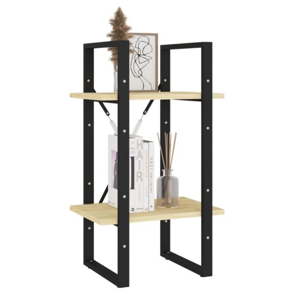 Aplusliving-2-Tier Book Cabinet 40x30x70 cm Solid Pine Wood