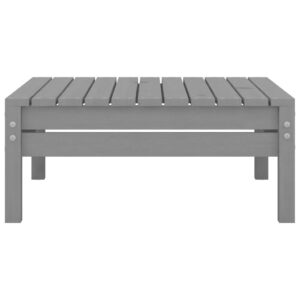 Aplusliving-4 Piece Garden Lounge Set Solid Pinewood Grey