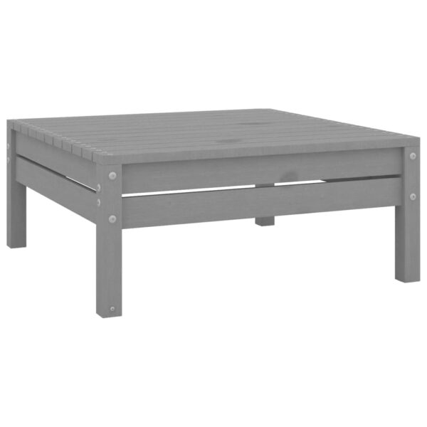 Aplusliving-4 Piece Garden Lounge Set Solid Pinewood Grey